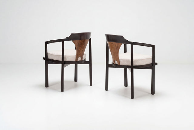 Edward Wormley for Dunbar Six Dining Chairs,Model 935 "Horseshoe Chairs" 1965c.
