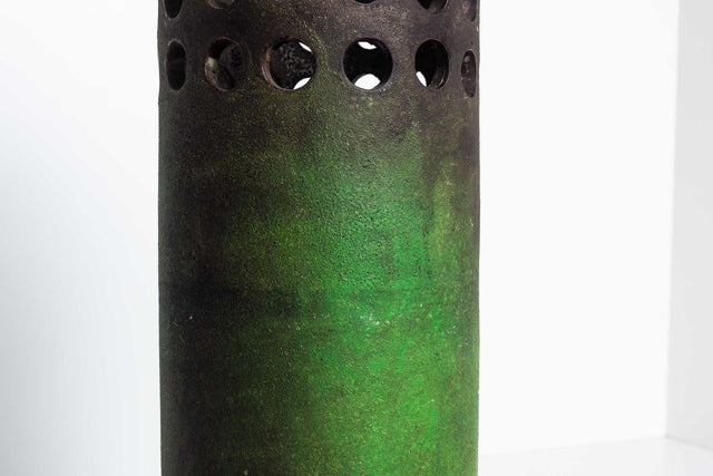Large Bitossi ‘Etruscan’ Decor Floor Vase / Umbrella Stand by Aldo Londi 1950