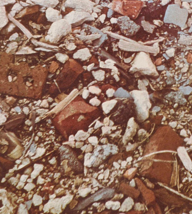 Robert Smithson Torn Photograph from the Second Stop (Rubble) 1970