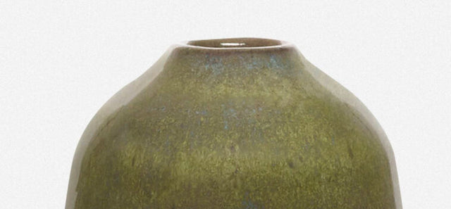 Gertrud and Otto Natzler Rare Mariposa Glaze Vase Form, 1963