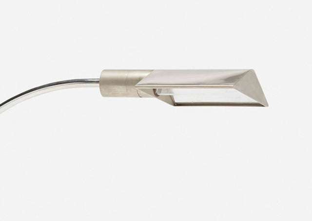 Cedric Hartman Pair of Stainless Steel and Chrome Table Lamps, 1970 c.