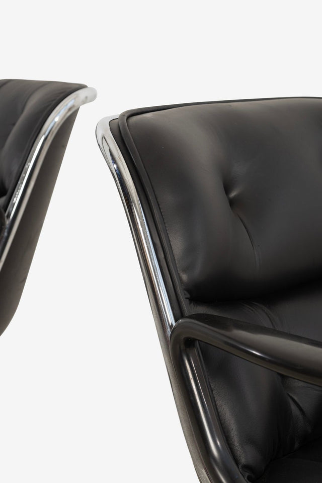 Charles Pollock for Knoll International Model 1258 Swivel Tilt Desk Chairs, 1965