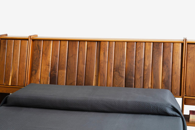 Arthur Carpenter Espenet King-Sized Oiled Walnut Headboard 1972