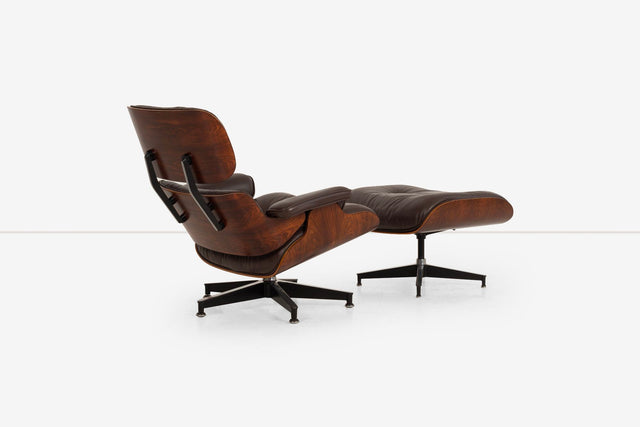 Charles Eames for Herman Miller Rich Grained Rosewood 670 and 671 Lounge chair and Ottoman 1960