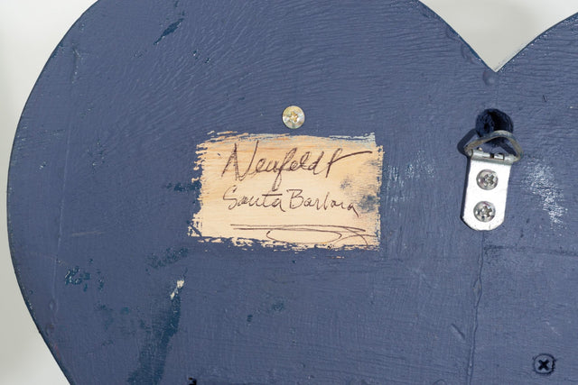 Max Neufeldt Blue Bird Heart Collage 1985