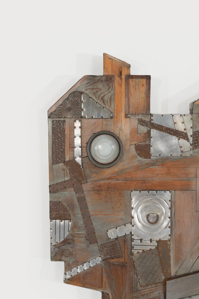 Max Neufeldt Metal Collage – Assemblage Sculpture, c. 1975