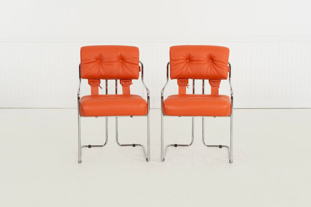 Guido Faleschini for i4 Mariani Tucroma Dining Chairs, Set of Six, Italy, 1971