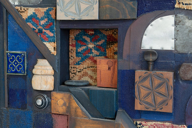 Max Neufeldt “Assembledge” Mixed-Media Assemblage, 1975