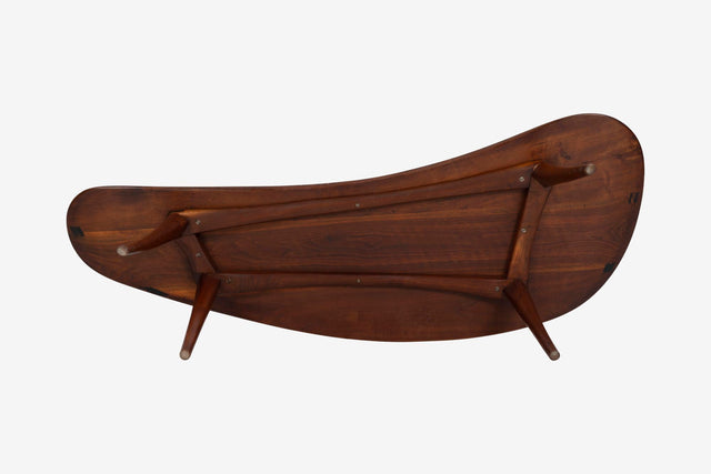 Wharton Esherick Sculpted Walnut Coffee Table