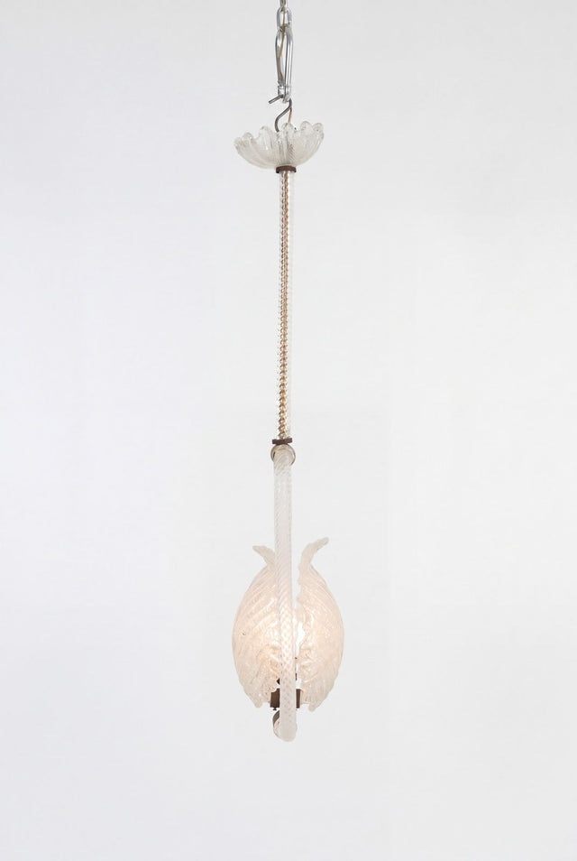 Attributed Barovier & Toso Chandelier, Italy, c. 1950