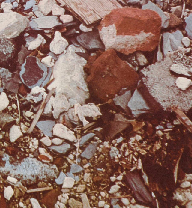 Robert Smithson Torn Photograph from the Second Stop (Rubble) 1970