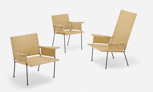 Hendrik Van Keppel and Taylor Green Chairs, Set of Three VKG, 1950