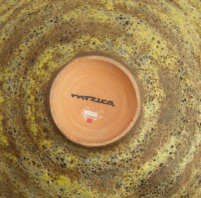 Gertrud and Otto Natzler Important Large Sulphur Crater Bowl 1959