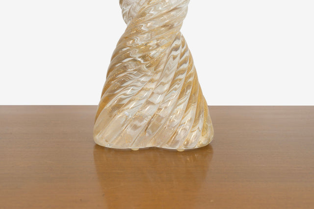 Paolo Venini  Braided Diamointe Table lamp for Venini Italy, c. 1940