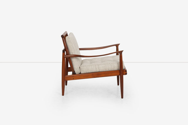 Sam Maloof Hunter Lounge Chair in solid Oiled Walnut  1950s