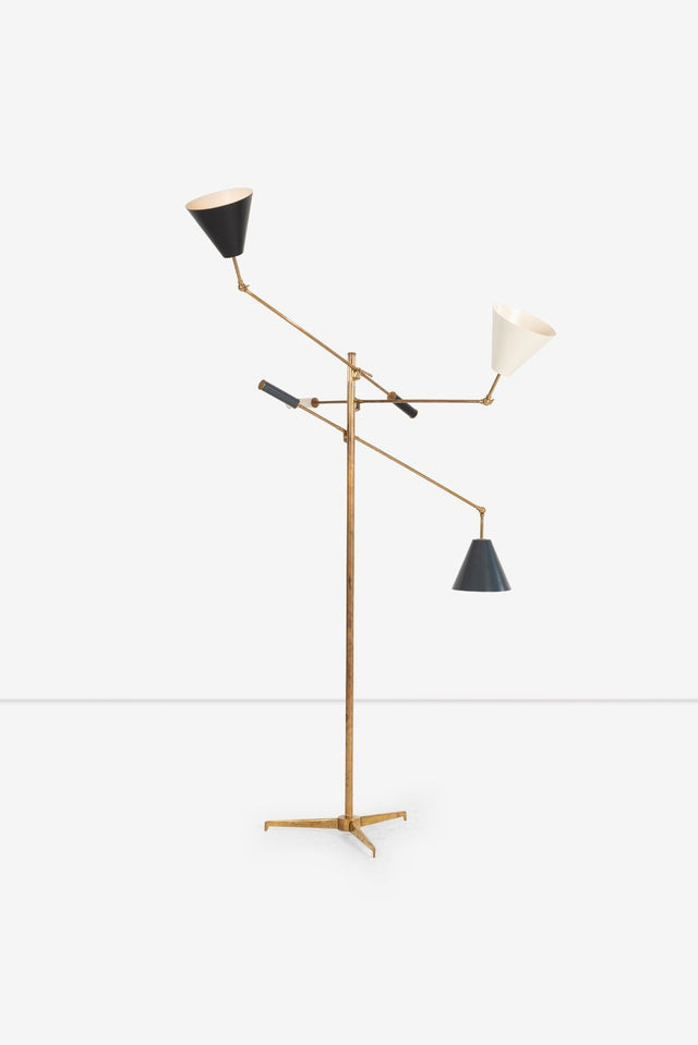 Angelo Lelii for Arredoluce Triennale Floor Lamp, model 12128 Italy, c. 1947