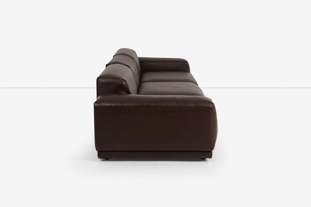 Jasper Morrison for Vitra Chocolate Brown Leather Soft Sectional Modular Sofa (2016)