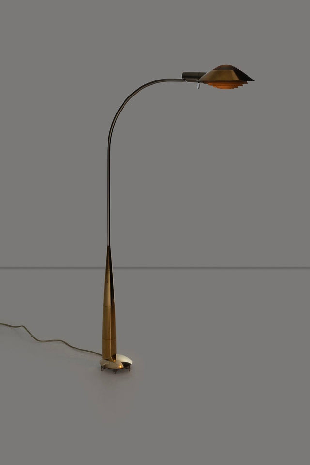 Cedric Hartman Low Profile Floor Lamps Solid Brass 1978