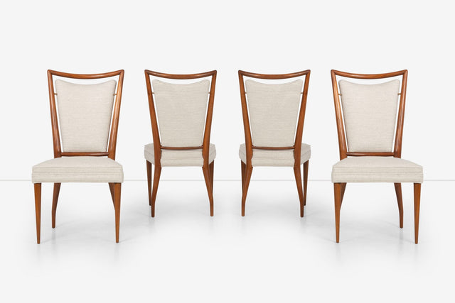 Pair of Six Dining Chairs by J. Stuart Clingman for Widdicomb