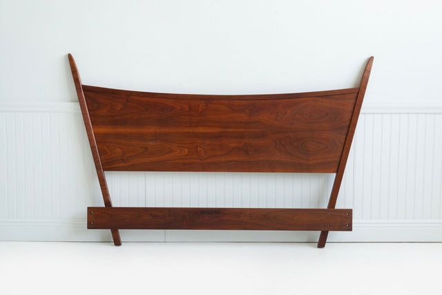 George Nakashima for Widdicomb, Queen Headboard in Oiled Black Walnut, 1958