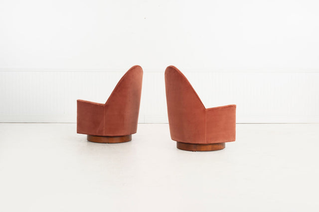 Pair of Selig Swivel Lounge Chairs 1965