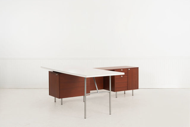 George Nelson for Herman Miller Executive Office Desk and Return, 1955