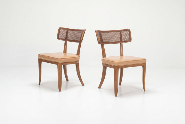 Set of Eight Edward Wormley for Dunbar Curved-Back Dining Chairs, 1948