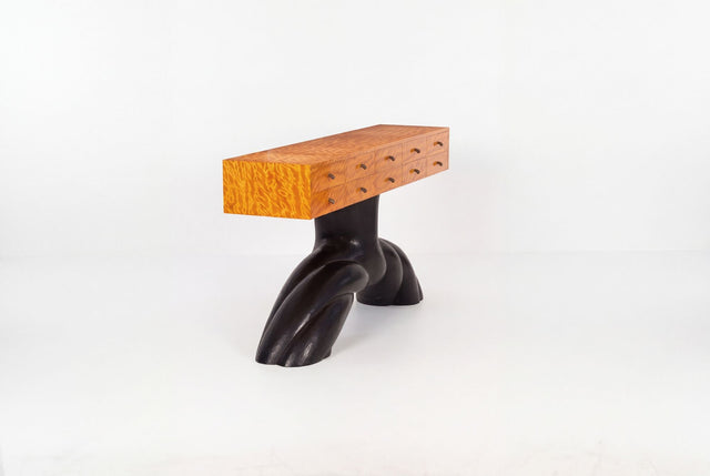 Wendell Castle Twisted Buffet Console Table, 1990