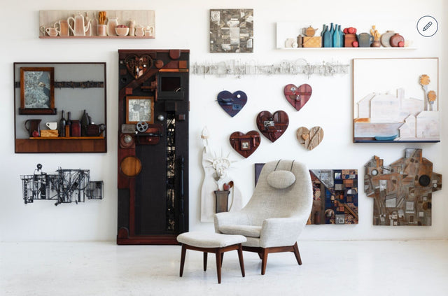 Max Neufeldt Gear Heart Collage, c. 1990