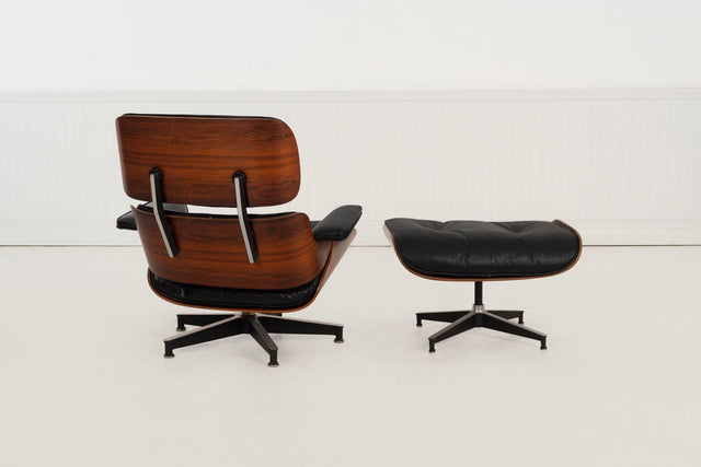 Charles Eames for Herman Miller Lounge Chair and Ottoman in Rosewood 1960c.