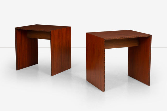 Pair of Frank Lloyd Wright End or Side Tables