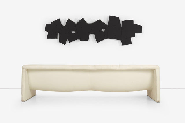 Patricia Urquiola for Moroso "Malmo" White Leather Sofa