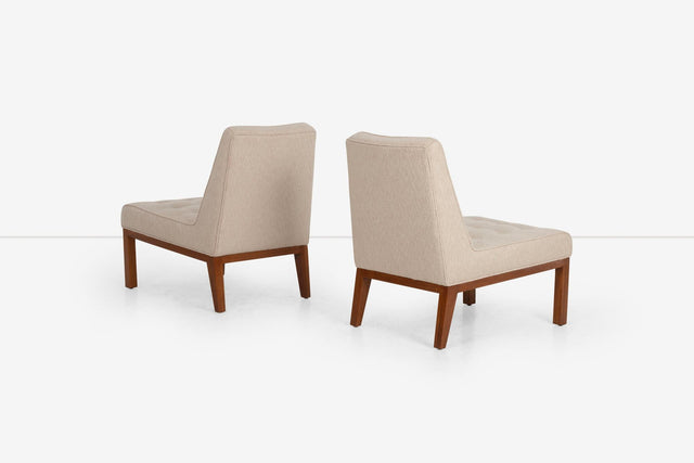 Edward Wormley for Dunbar Pair of Slipper Chairs 1950,s