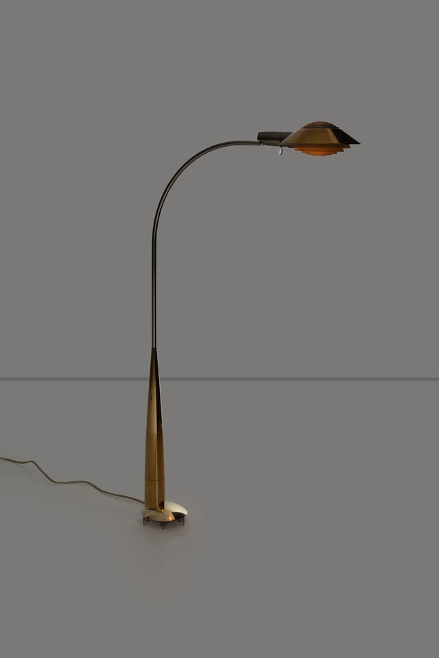 Cedric Hartman Low Profile Floor Lamps Solid Brass 1978