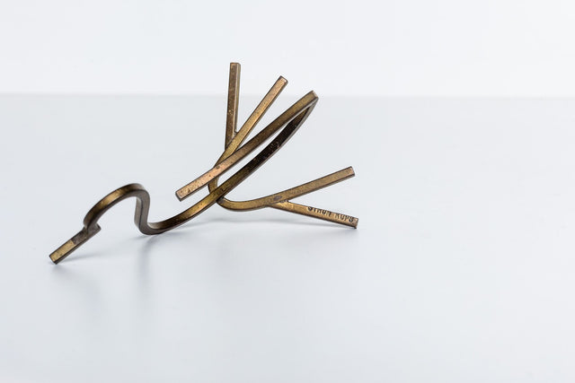 Simon Kops set of Brass Minimalist Animal Sculptures