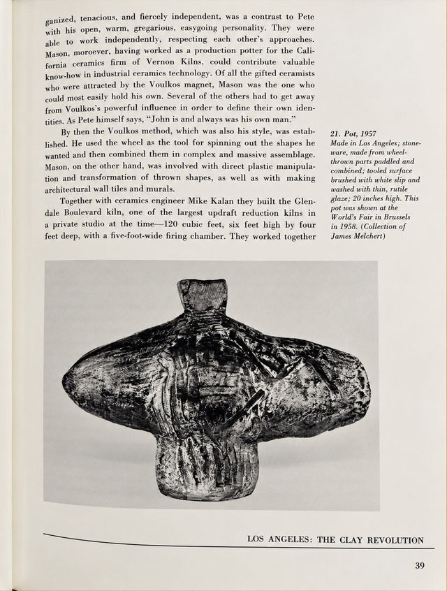 Peter Voulkos Important Vase, 1957