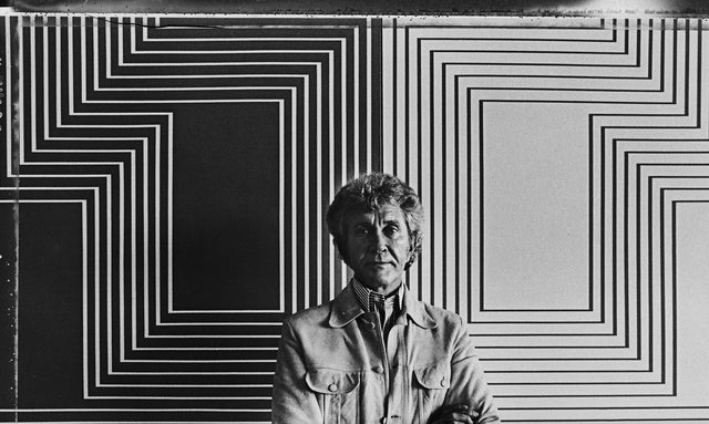 Craig Ellwood Painting Titled "For Josef - Silver #1"