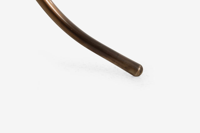 Set of Three Cedric Hartman Bronze & Black Granite Side Tables,1970s