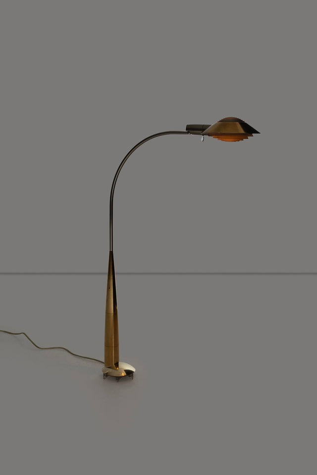 Cedric Hartman Low Profile Floor Lamps Solid Brass 1978