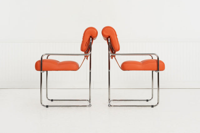 Guido Faleschini for i4 Mariani Tucroma Dining Chairs, Set of Six, Italy, 1971