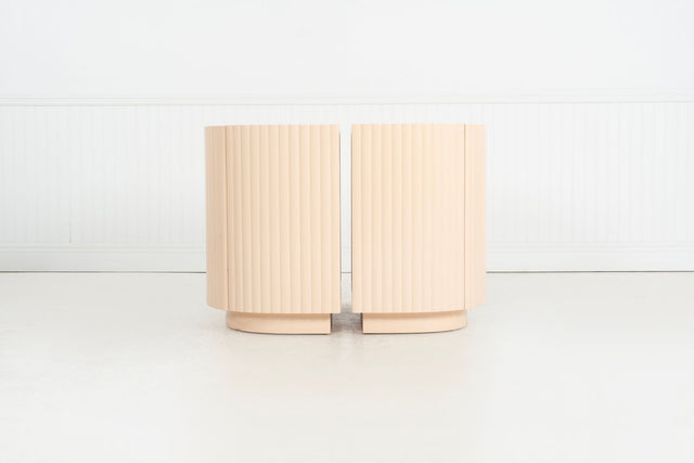 Pair of Fluted Nightstands by Interior Crafts 1989