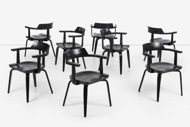 Walter Gropius Armchairs for Thonet Set of Eight