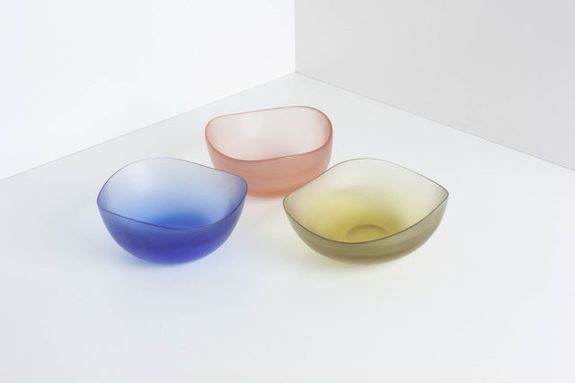 Tobia Scarpa Battuto Bowl, Set of Three, Venini, Italy