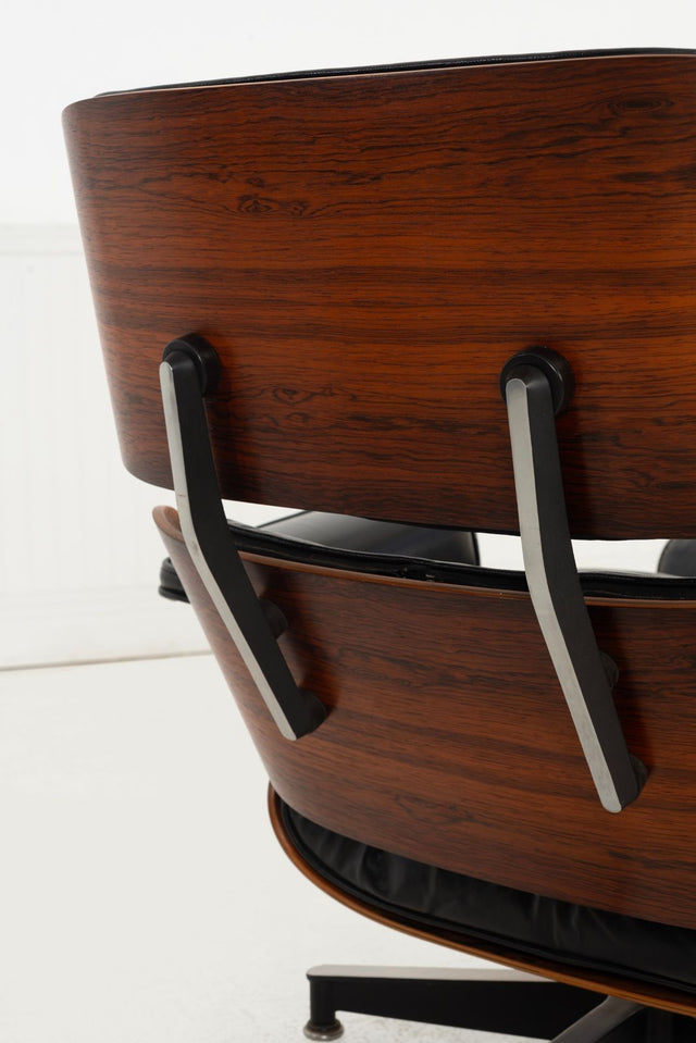 Charles Eames for Herman Miller Lounge Chair and Ottoman in Rosewood 1960c.