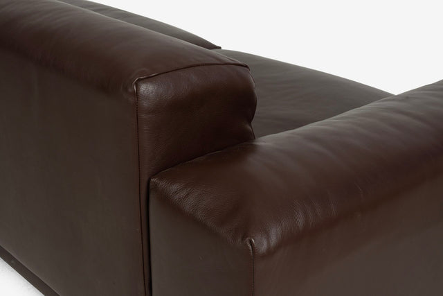 Jasper Morrison for Vitra Chocolate Brown Leather Soft Sectional Modular Sofa (2016)