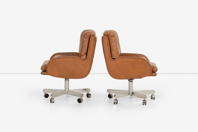 Bert England for Dunbar Executive Office Chairs – 1980s, Set of Eight or Sold Individually