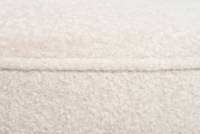 Milo Baughman Style Satellite Chaise in Tan Faux Fur, 1970