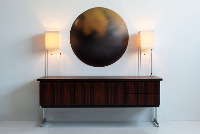 Hugh Acton Rosewood Credenza Cantilever International Design