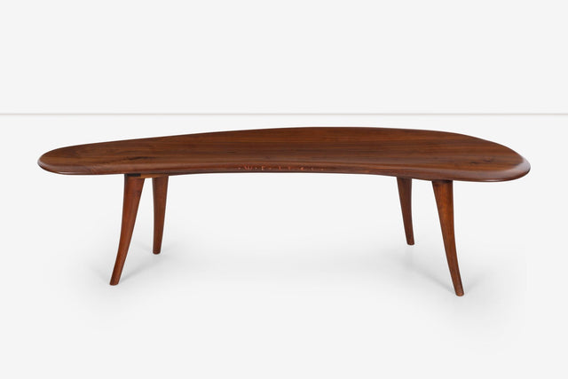 Wharton Esherick Sculpted Walnut Coffee Table