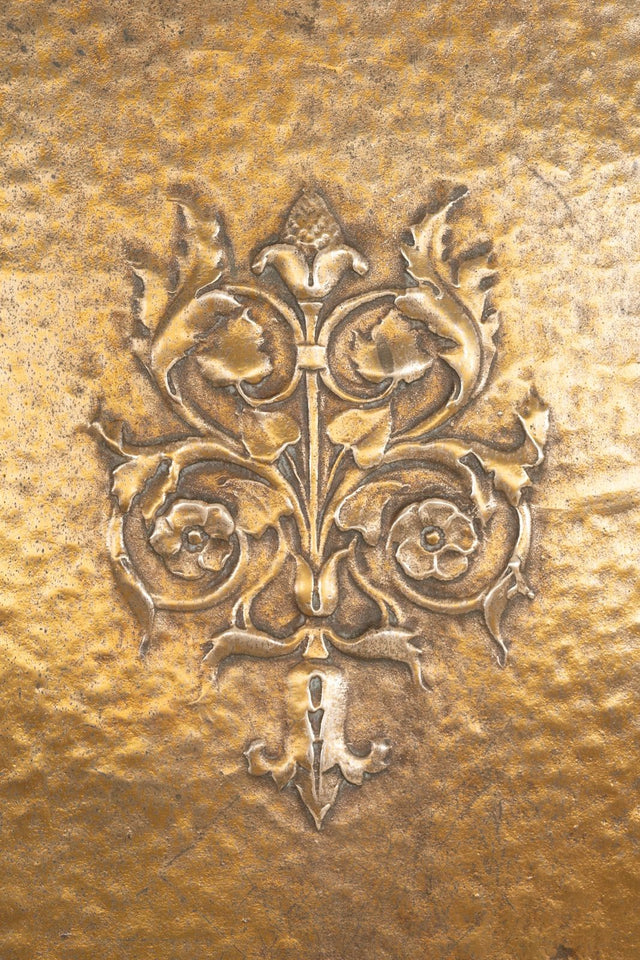 Pair of Brass Architectural Elevator Doors in the style of Louis Sullivan from a Chicago Building 1930c.